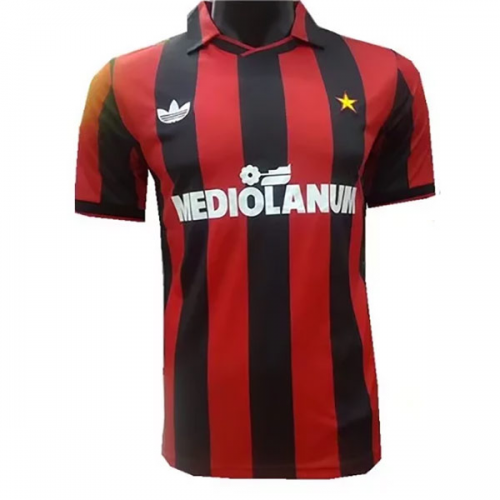 91-92 AC Milan Retro Home Kit Soccer Jersey